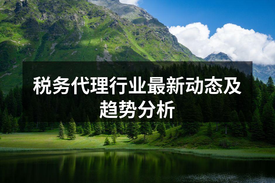 税务代理行业快速发展